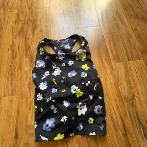 Champion Black Floral Racerback Tank Top